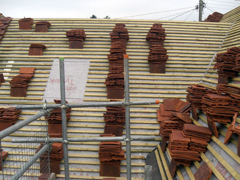 Traditional re-roof.